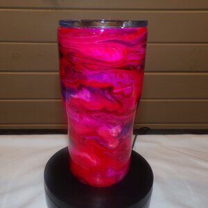 Tumber for Hot or Cold Drinks Wine Beer Coffee, Gift for Her, Resin on SS